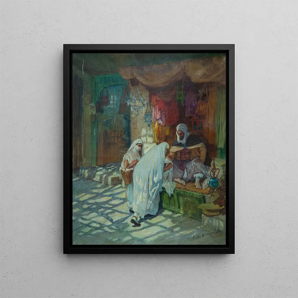 Le Bazar - Frederick Arthur Bridgman — quadro incorniciato alla parete
