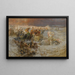 Faraone e il suo esercito inghiottiti dal Mar Rosso - Frederick Arthur Bridgman — quadro incorniciato alla parete