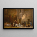 Preghiera nella moschea del Cairo - Frederick Arthur Bridgman — quadro incorniciato alla parete