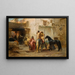 Rue in Algeria - Frederick Arthur Bridgman — quadro incorniciato alla parete