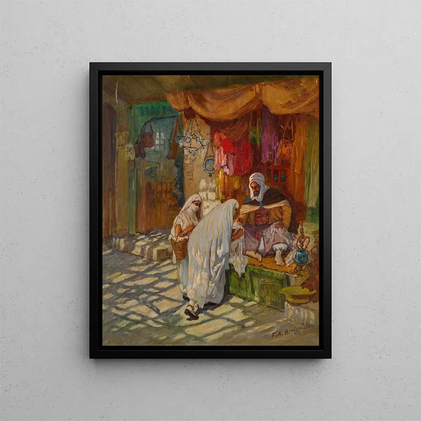 Le Bazar - Frederick Arthur Bridgman — quadro incorniciato alla parete