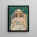 Fille qui tricote - Frederick Carl Frieseke — quadro incorniciato alla parete