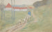 Conduisant les moutons - Frederick Carl Frieseke — vista dell’opera