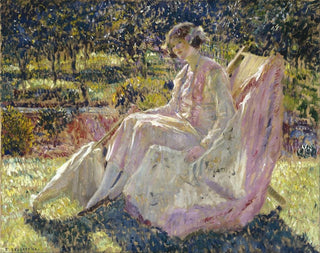 lettino da sole - Frederick Carl Frieseke — vista dell’opera