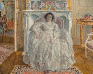 La Robe blanche - Frederick Carl Frieseke — vista dell’opera