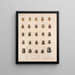 Insetti Coleotteri Pl 018 - Frederick Du Cane Godman — quadro incorniciato alla parete