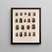 Insetti Coleotteri Pl 019 - Frederick Du Cane Godman — quadro incorniciato alla parete