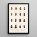 Insecta Coleoptera Pl 038 - Frederick DuCane Godman — quadro incorniciato alla parete