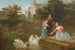 Nourrir les cygnes - Frederick Goodall — vista dell’opera