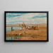 In attesa della Dahabeyah sulle rive del Nilo - Frederick Goodall — quadro incorniciato alla parete