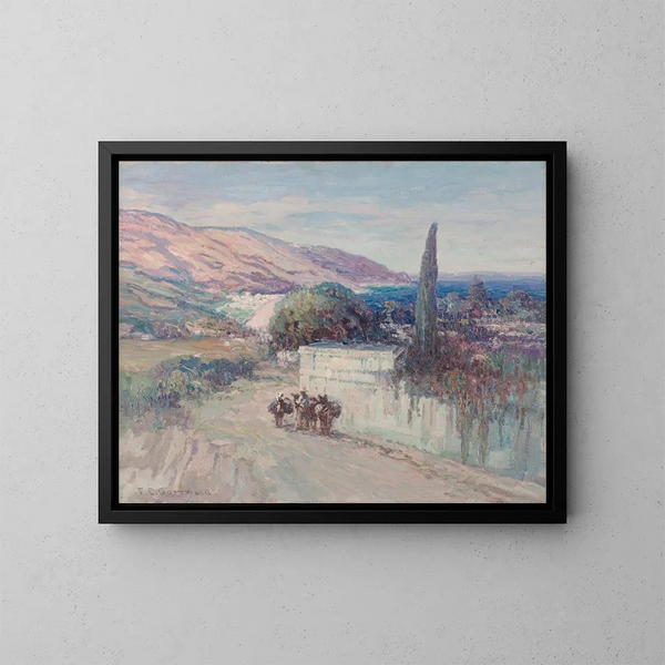 Paesaggio italiano - Frederick Gottwald — quadro incorniciato alla parete