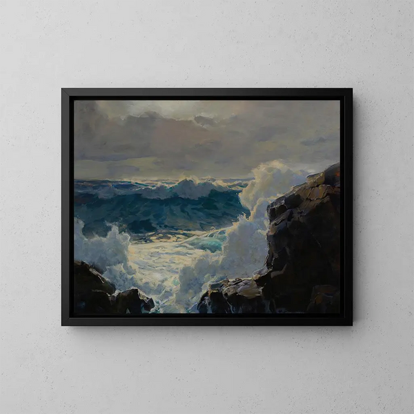 Vagues brisées - Frederick Judd Waugh — quadro incorniciato alla parete