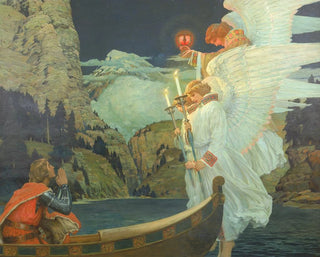 Frederick Judd Waugh - The Knight of the Holy Grail.webp