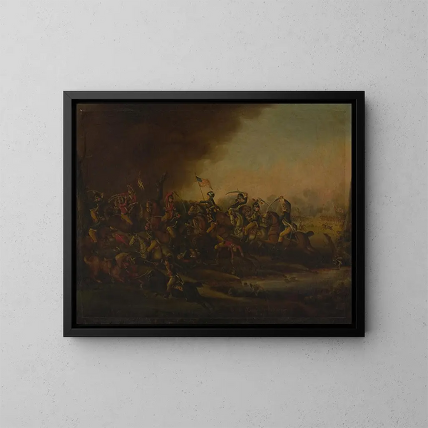Bataille di Cowpens - Frederick Kemmelmeyer — quadro incorniciato alla parete