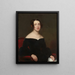 Ritratto di una dama in abito nero - Frederick Randolph Spencer — quadro incorniciato alla parete