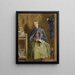 Una donna delle pulizie che impara a leggere - Frederick Smallfield — quadro incorniciato alla parete
