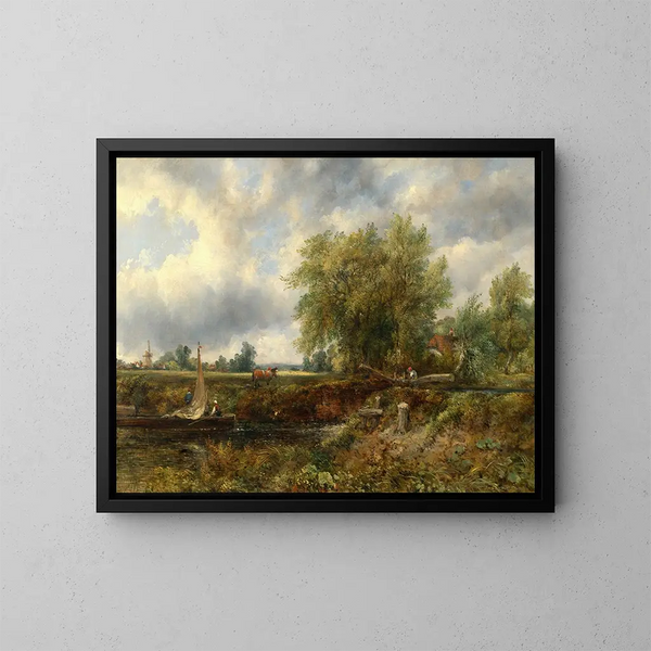 Un verrou sur le Stour - Frederick Waters Watts — quadro incorniciato alla parete