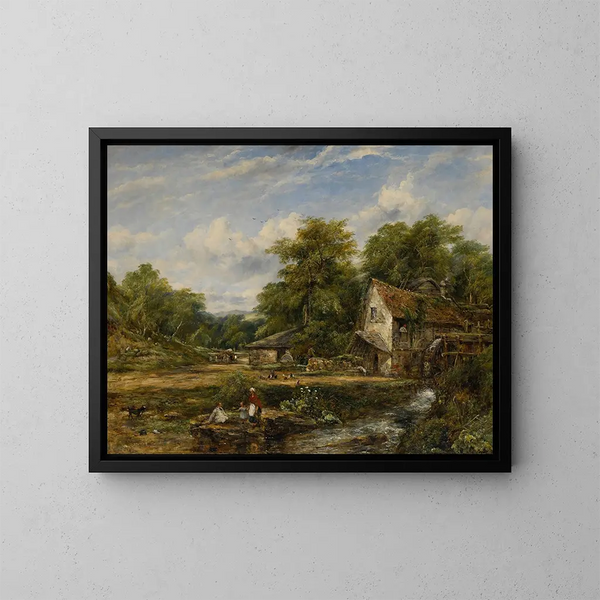 Le Moulin à eau - Frederick Waters Watts — quadro incorniciato alla parete