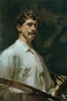 Autoportrait - Frederick William MacMonnnies — quadro incorniciato alla parete