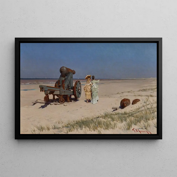 Al bordo del mare - Frederik Hendrik Kaemmerer — quadro incorniciato alla parete