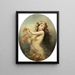 Ninfa nuda che danza - Scuola francese — quadro incorniciato alla parete