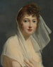 Ritratto di una giovane donna con velo - Scuola francese — vista dell’opera