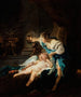 Psyché e l'Amore - Scuola Francese — vista dell’opera