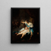 Psyché e l'Amore - Scuola Francese — quadro incorniciato alla parete