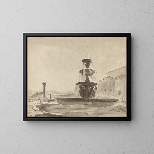 La Fontaine - Scuola Francese — quadro incorniciato alla parete