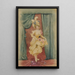 Femme aux roses - Ecole Française — quadro incorniciato alla parete