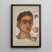 Autoportrait molto brutto - Frida Kahlo — quadro incorniciato alla parete