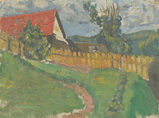 Studio di un paesaggio con una casa - Frida Konstantin — vista dell’opera