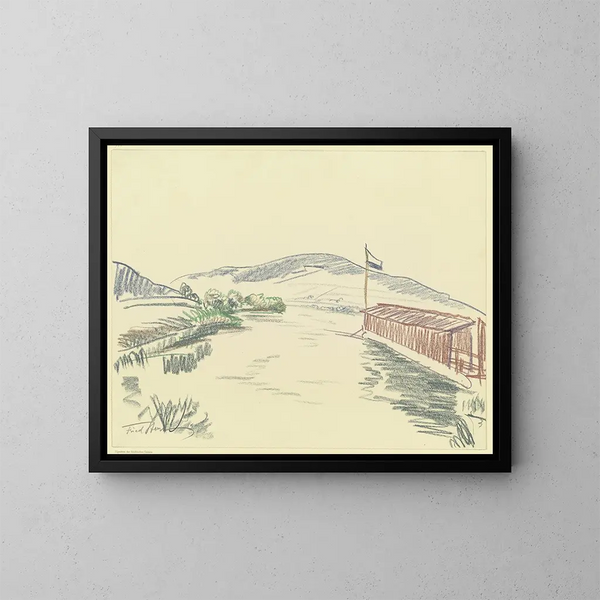 Paesaggio principale - Fried Stern — quadro incorniciato alla parete