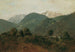 Vista di Scheuchenstein verso il Gauermannhof con Schneeberg sullo sfondo - Friedrich August Matthias Gauermann — vista dell’opera