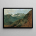 Le Dachstein depuis le Plassen près de Hallstatt - Friedrich August Matthias Gauermann — quadro incorniciato alla parete