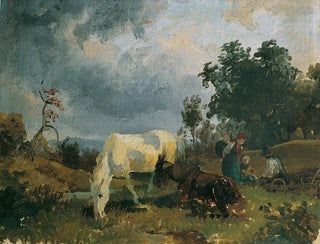 Friedrich August Matthias Gauermann - Ein Schimmel auf der Heide.webp
