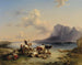 Pastori e bestiame sul lago Attersee - Friedrich August Matthias Gauermann — vista dell’opera