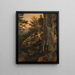 Paesaggio con parete rocciosa Dürre Wand - Friedrich August Matthias Gauermann — quadro incorniciato alla parete