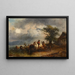 Abreuvoir pour chevaux - Friedrich August Matthias Gauermann — quadro incorniciato alla parete