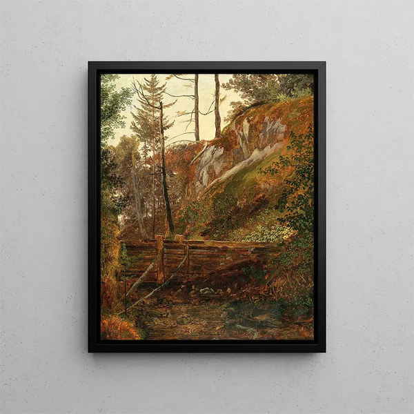 Friedrich August Matthias Gauermann - The Weir near Miesenbach.webp