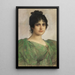 Portrait d'une dame Berta Riedinger-Ort - Friedrich August von Kaulbach — quadro incorniciato alla parete