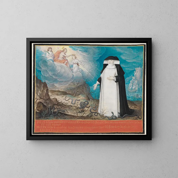 Dorothée Diana, moglie di Rappoltstein - Friedrich Brentel — quadro incorniciato alla parete