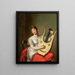 Ritratto di Frederica di Meclemburgo-Strelitz, duchessa di Cumberland e regina di Hannover - Friedrich Carl Gröger — quadro incorniciato alla parete