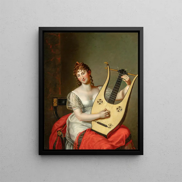 Friedrich Carl Grger - Portrait of Federica von MecklenburgStrelitz Duchess of Cumberland and Queen of Hanover.webp