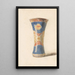Vase dipinto con base blu - Friedrich Carl von Scheidlin — quadro incorniciato alla parete