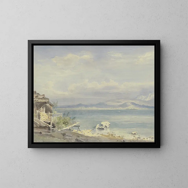 Donna di Chiemsee - Friedrich Ernst Morgenstern — quadro incorniciato alla parete