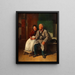 Una coppia di anziani - Friedrich Friedländer — quadro incorniciato alla parete