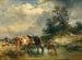 Vacche vicino a un abbeveratoio - Friedrich Gauermann — vista dell’opera