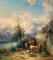 La transumanza ad Altaussee con vista sulla catena del Dachstein - Friedrich Gauermann — vista dell’opera