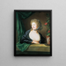 Ritratto di una donna sconosciuta - Friedrich Georg Weitsch — quadro incorniciato alla parete